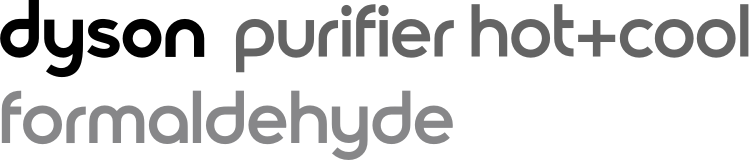 Dyson purifier hot and cool formaldehyde logo