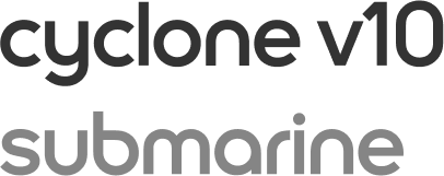 Dyson Cyclone V10 Submarine logo.